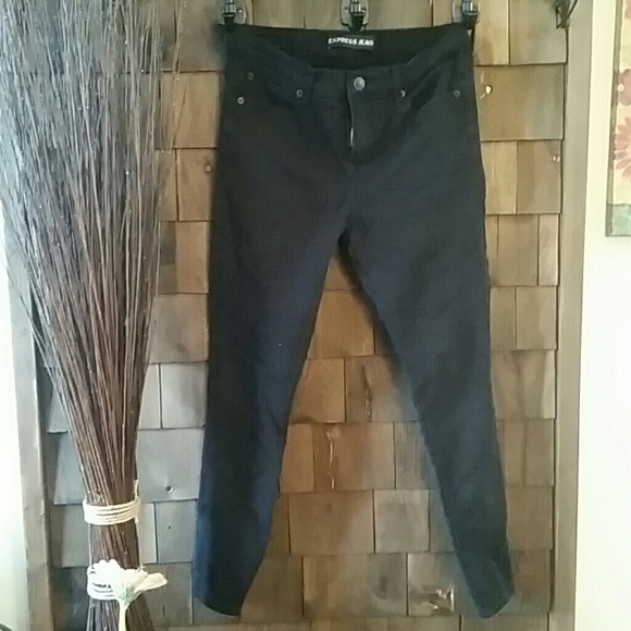 Express black skinny 8s
