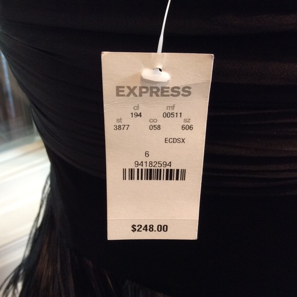 STUNNING Strapless Express Satin & Feather Dress! - Picture 4 of 4