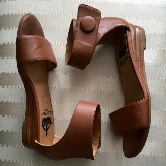 brown leather sandals