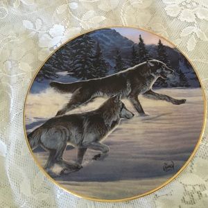 Collectors plate. "Free as the wind"