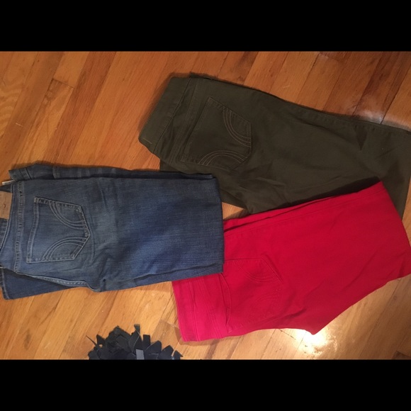 3 Pairs Hollister Skinny Jeans