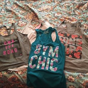 Bundle of 4 workout tops!