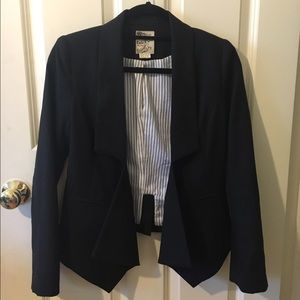 Tulle double lapel blazer XS