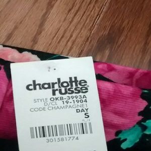 Charlotte Russe Other - Pink Floral crop top and skater skirt Charlotte Russe Other - Pink Floral crop top and skater skirt