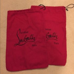 Authentic Louboutin Shoe Dust Bag