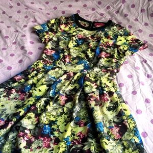 🔸FINAL PRICE🔸Multicolored Skater Dress