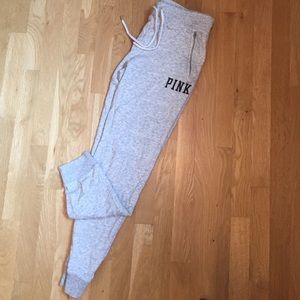 PINK Grey Joggers