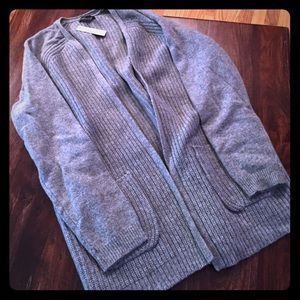 J Crew gray cardigan