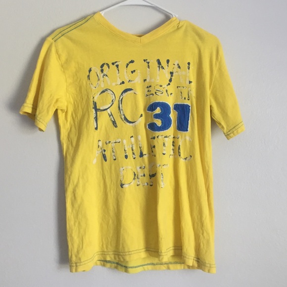 BOYS blue and yellow t-shirt
