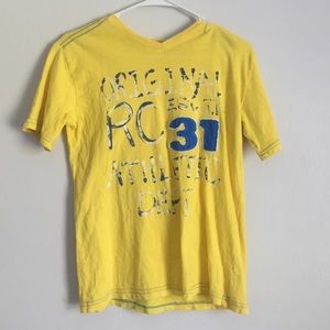 BOYS blue and yellow t-shirt