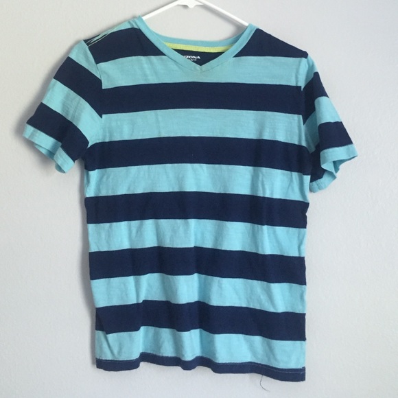 BOYS blue striped shirt