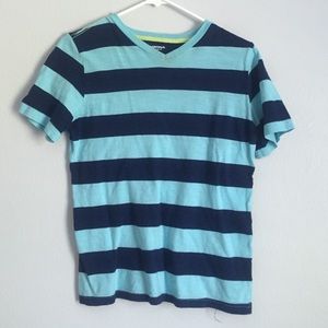 BOYS blue striped shirt