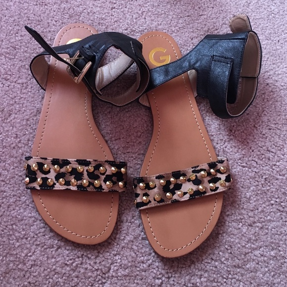 cheetah sandals