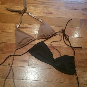 2 Victoria Secret bikini tops,small