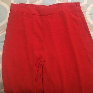 Wide Leg Coral Pants