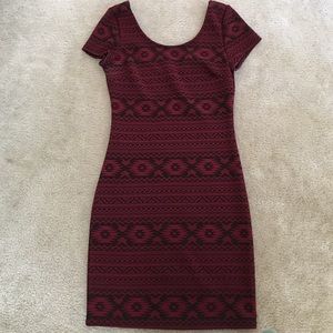 Fitted Tribal Patterned Dress