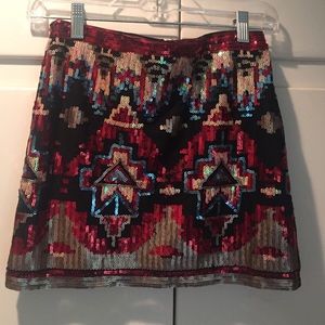 Gorgeous sequined mini skirt!