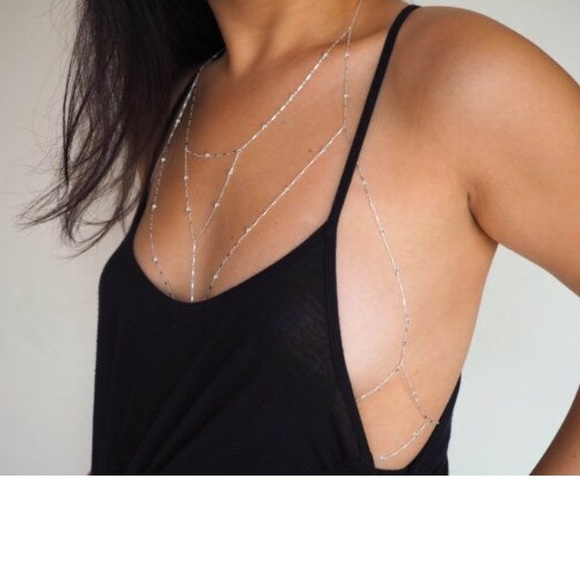 Last✨The Raven Gold Layered Halter Bodychain - Picture 2 of 8