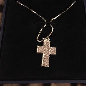 Swarovski crystal cross necklace