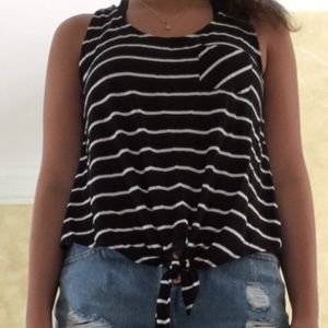 Knotted-Tie Tank Top