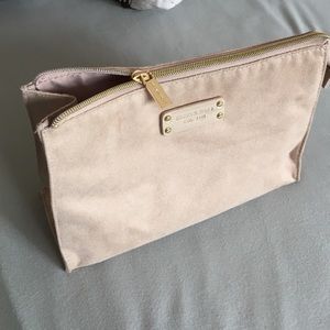 Faux Suede makeup bag