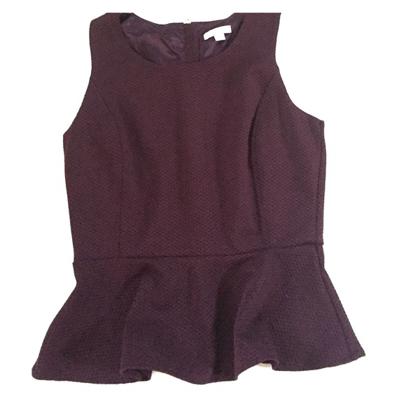 Plum peplum top
