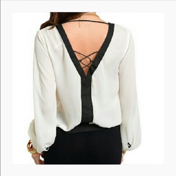 Black/White Blouse