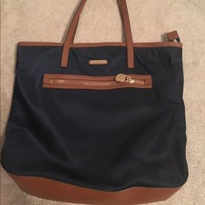 Michael Kors nylon and leather tote