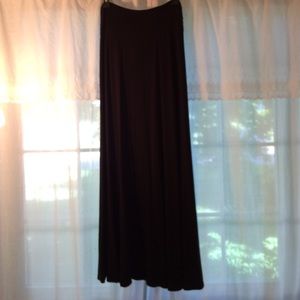 Black maxi skirt