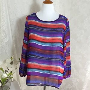 Amazing sheer fabric blouse. Box 004