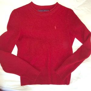 Ralph Lauren Sport red lambswool sweater
