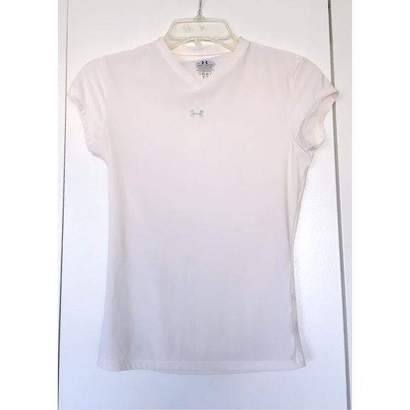Under Armour Stay Cool White Tee - Picture 2 of 4