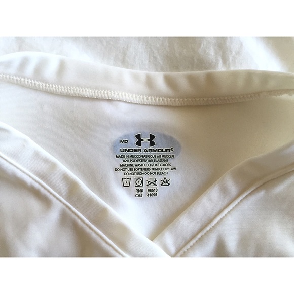 Under Armour Stay Cool White Tee - Picture 4 of 4