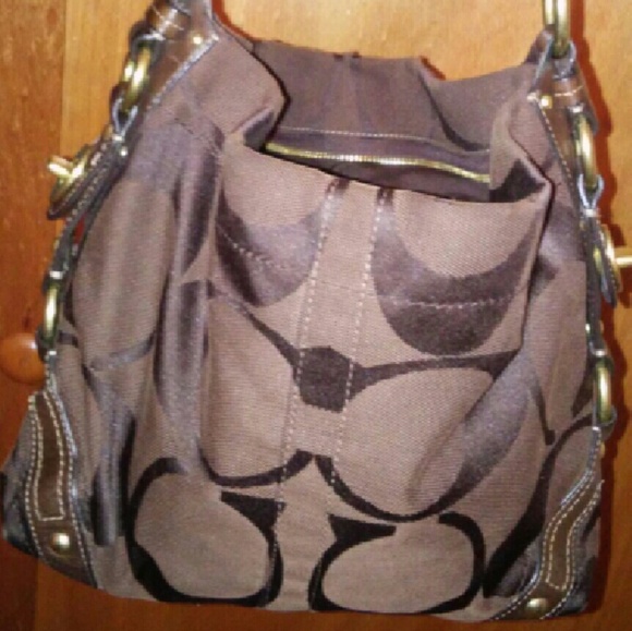 Coach Handbags - Chocolate 2 toned Authentic Coach