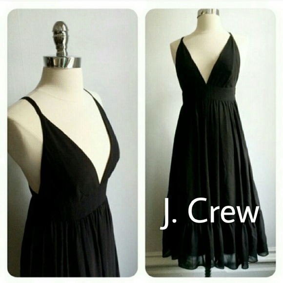 J. Crew Dresses & Skirts - Flash Sale! J. Crew black silk dress