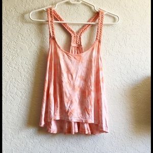 Tie dye high- low lank