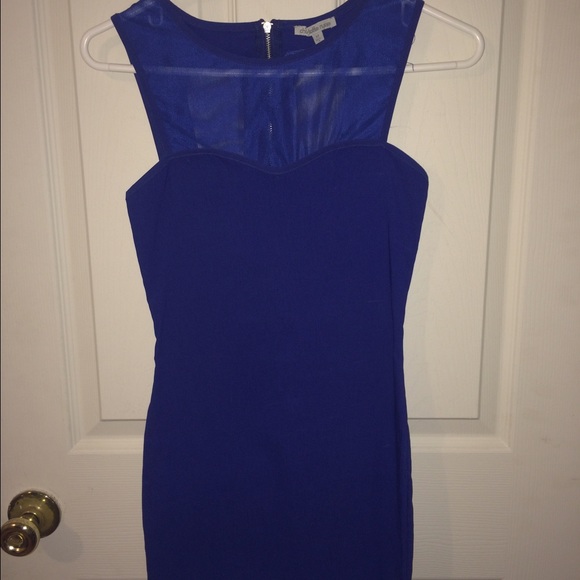 Charlotte Russe Blue body con dress