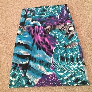Wet seal teal/blue and purple mini skirt