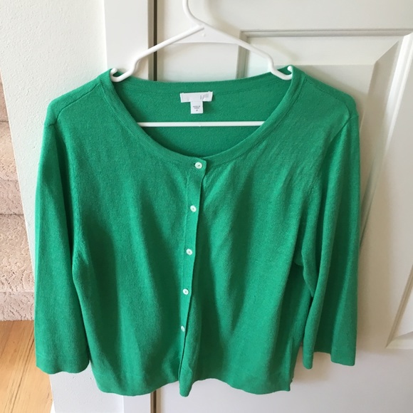 JJill beautiful green sweater