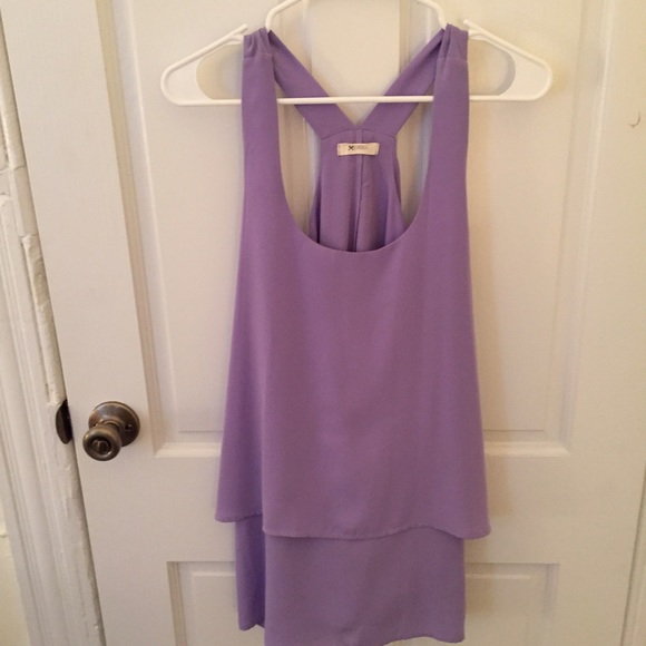 Lavender Tiered Shift Dress