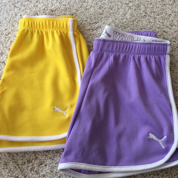 Set of 2 Puma girls M athletic shorts - Picture 3 of 4