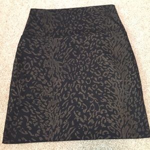 Papaya gold cheetah mini skirt