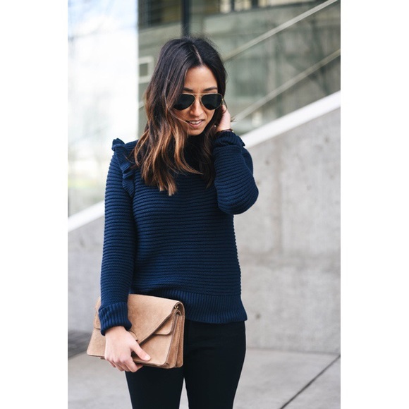 banana republic ruffle sweater