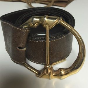 Vintage Gucci belt and buckle
