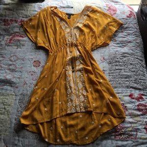 Mustard yellow dress