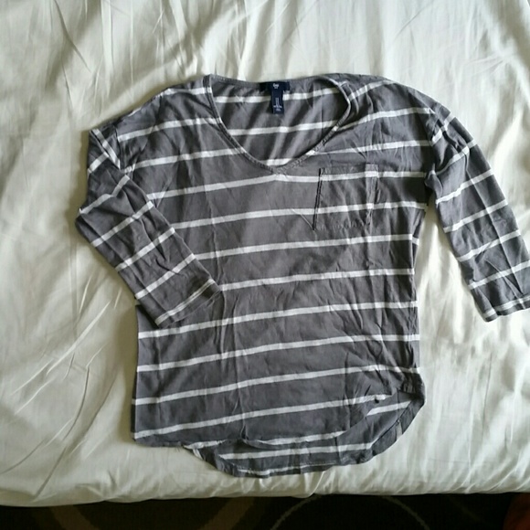 3/4 Sleeve length striped shirt