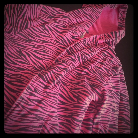 Zebra zipper hoodie
