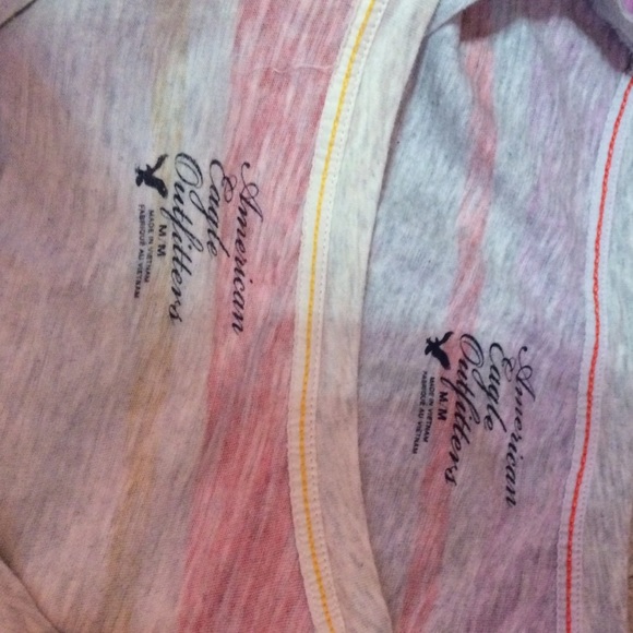 American Eagle striped v-neck tees - Picture 4 of 4