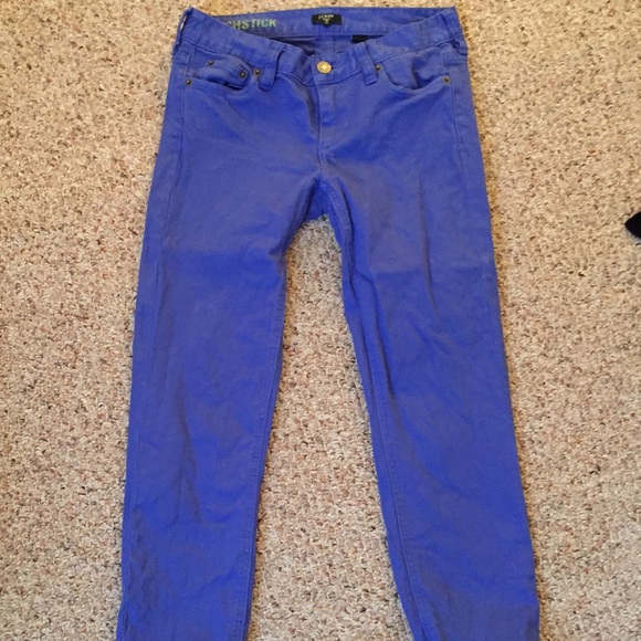 J. Crew Blue Matchstick Cropped Jeans