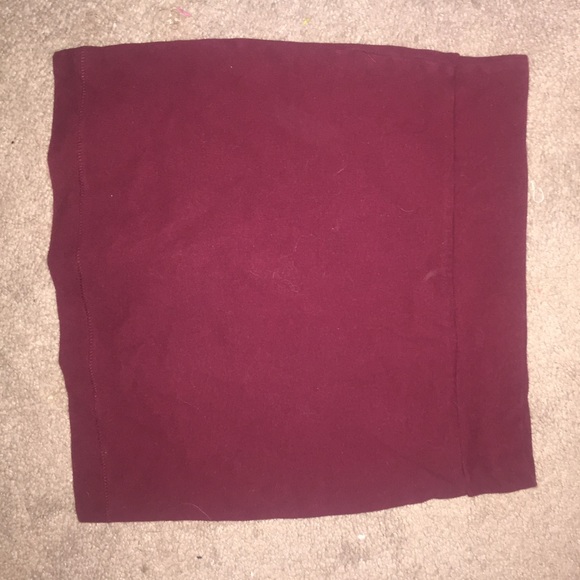 Maroon body con skirt